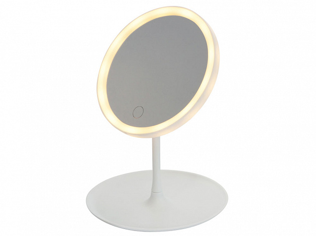 Косметическое зеркало с LED-подсветкой «Beautific» с логотипом в Белгороде заказать по выгодной цене в кибермаркете AvroraStore