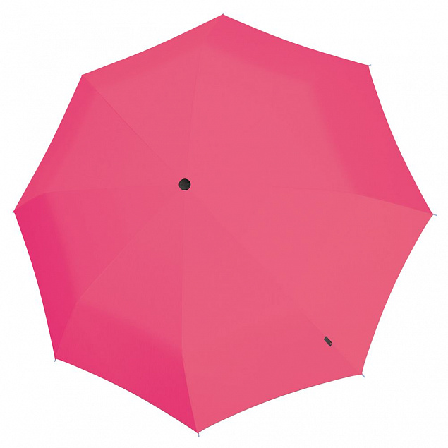 Складной зонт U.090, розовый с логотипом в Белгороде заказать по выгодной цене в кибермаркете AvroraStore