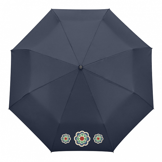 Зонт складной  Nord, синий с логотипом в Белгороде заказать по выгодной цене в кибермаркете AvroraStore
