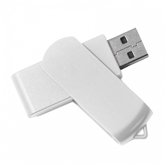 USB flash-карта SWING (8Гб), белый, 6,0х1,8х1,1 см, пластик с логотипом в Белгороде заказать по выгодной цене в кибермаркете AvroraStore