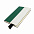 Бизнес-блокнот UNI, A5, бело-зеленый, мягкая обложка, в линейку, черное ляссе с логотипом в Белгороде заказать по выгодной цене в кибермаркете AvroraStore