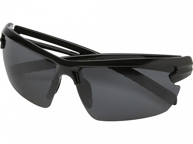 Поляризованные спортивные солнцезащитные очки Mönch в оправе из переработанного PET-пластика, черный с логотипом в Белгороде заказать по выгодной цене в кибермаркете AvroraStore