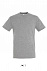 Фуфайка (футболка) REGENT мужская,Серый меланж 3XL с логотипом в Белгороде заказать по выгодной цене в кибермаркете AvroraStore