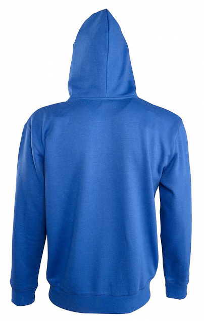 Толстовка мужская Soul men 290 с контрастным капюшоном, ярко-синяя с логотипом в Белгороде заказать по выгодной цене в кибермаркете AvroraStore