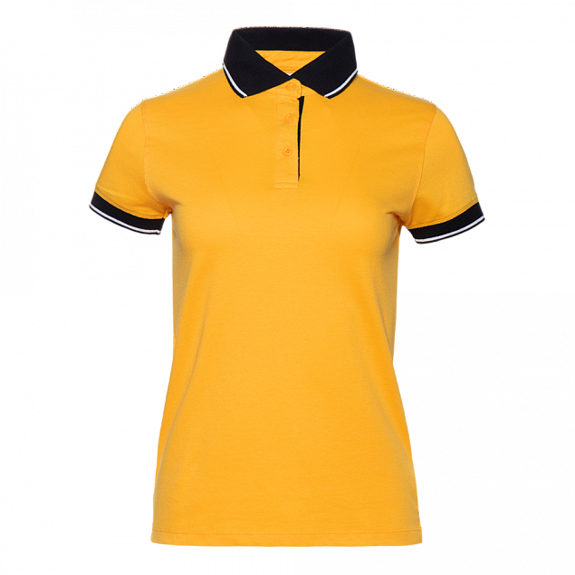 Рубашка поло Рубашка женская 04CW Жёлтый с логотипом в Белгороде заказать по выгодной цене в кибермаркете AvroraStore
