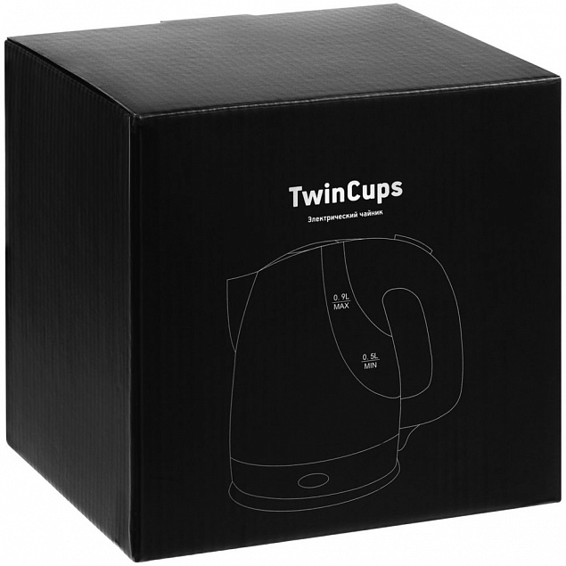 Электрический чайник TwinCups, белый с логотипом в Белгороде заказать по выгодной цене в кибермаркете AvroraStore