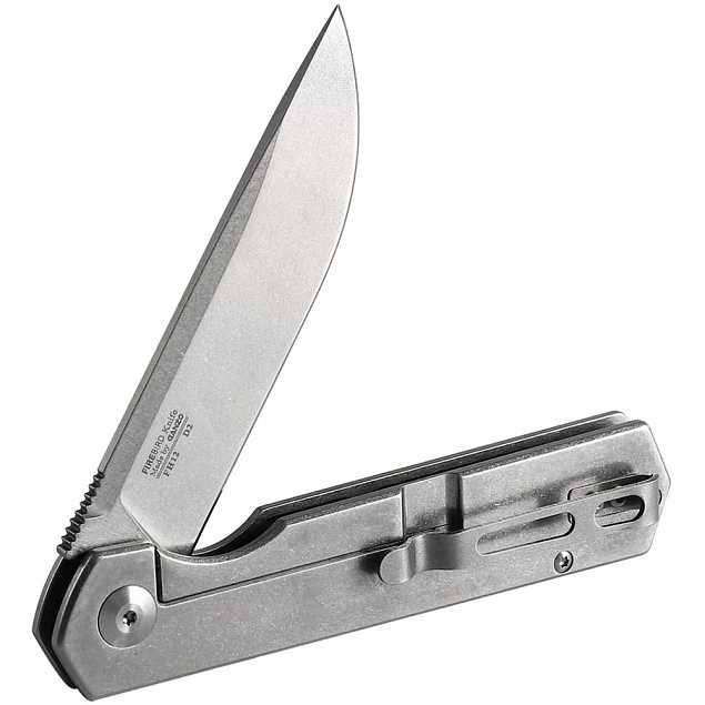 Нож Firebird FH12-SS, серебристый с логотипом в Белгороде заказать по выгодной цене в кибермаркете AvroraStore
