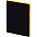 Ежедневник Slip, недатированный, черный с желтым с логотипом в Белгороде заказать по выгодной цене в кибермаркете AvroraStore
