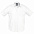 Рубашка мужская с коротким рукавом BRISBANE, белая с логотипом в Белгороде заказать по выгодной цене в кибермаркете AvroraStore