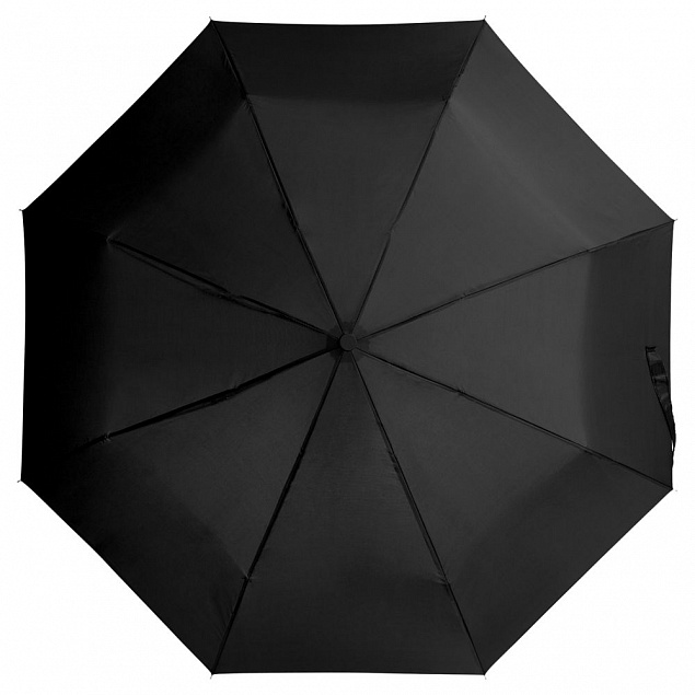 Зонт складной Basic, черный с логотипом в Белгороде заказать по выгодной цене в кибермаркете AvroraStore