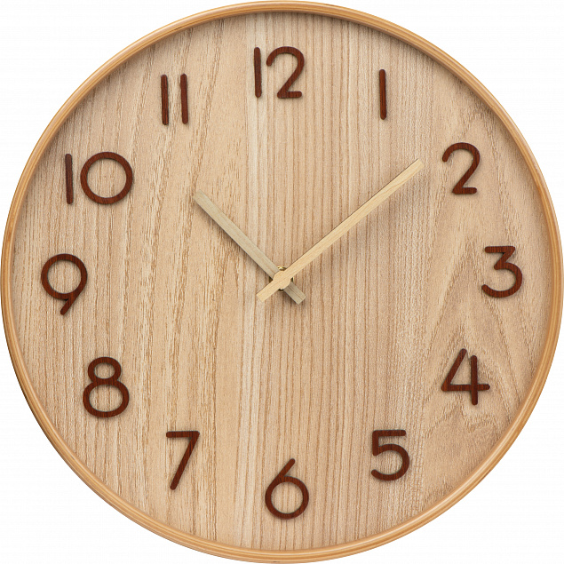 Настенные деревянные часы с логотипом в Белгороде заказать по выгодной цене в кибермаркете AvroraStore