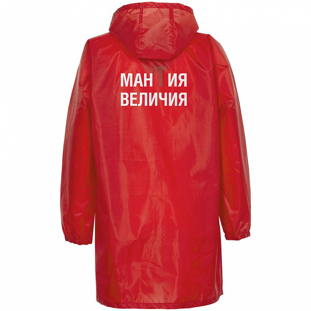 Дождевик «Мантия величия», красный с логотипом в Белгороде заказать по выгодной цене в кибермаркете AvroraStore