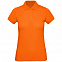 Рубашка поло женская Inspire, оранжевая с логотипом в Белгороде заказать по выгодной цене в кибермаркете AvroraStore