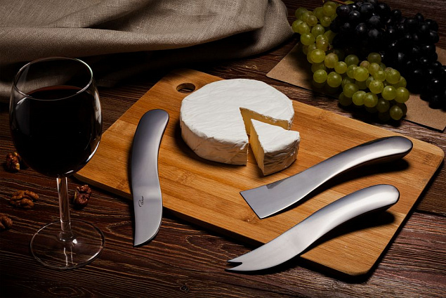 Набор ножей для сыра Wave с логотипом в Белгороде заказать по выгодной цене в кибермаркете AvroraStore
