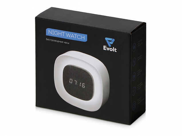 Беспроводные часы с датчиком освещенности и подсветкой «Night Watch» с логотипом в Белгороде заказать по выгодной цене в кибермаркете AvroraStore