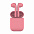 Наушники беспроводные с зарядным боксом TWS AIR SOFT, цвет розовый с логотипом в Белгороде заказать по выгодной цене в кибермаркете AvroraStore