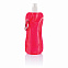 Складная бутылка для воды, 400 мл, красный с логотипом в Белгороде заказать по выгодной цене в кибермаркете AvroraStore