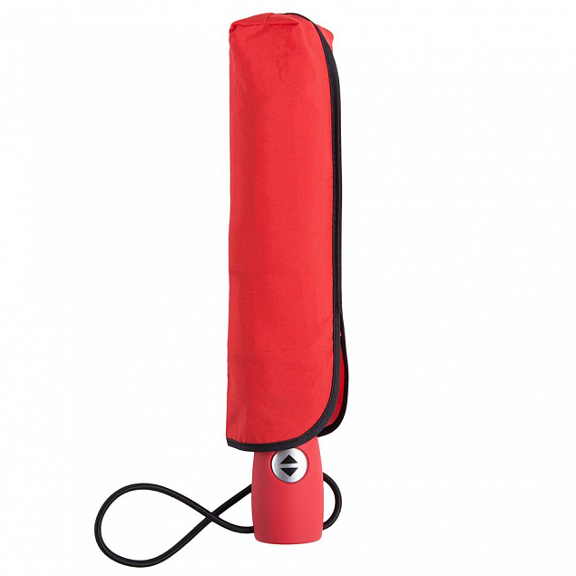 Зонт складной ARE-AOC, красный с логотипом в Белгороде заказать по выгодной цене в кибермаркете AvroraStore