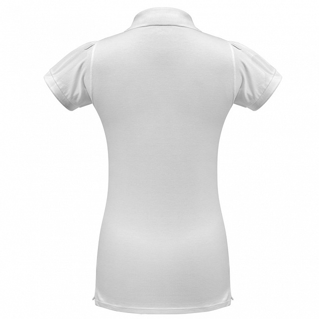 Рубашка поло женская Heavymill белая с логотипом в Белгороде заказать по выгодной цене в кибермаркете AvroraStore