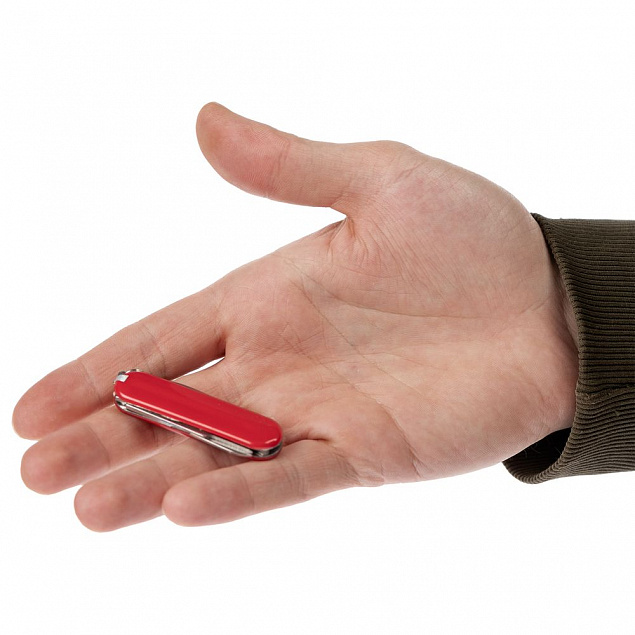 Нож-брелок Clasp, красный с логотипом в Белгороде заказать по выгодной цене в кибермаркете AvroraStore