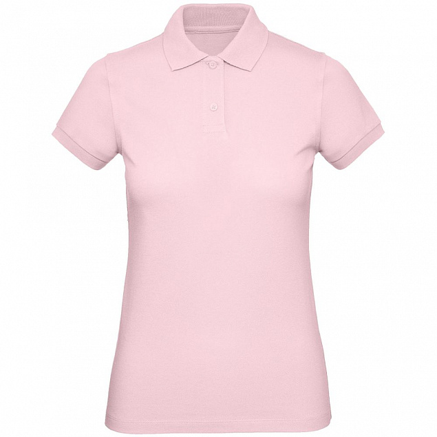 Рубашка поло женская Inspire, розовая с логотипом в Белгороде заказать по выгодной цене в кибермаркете AvroraStore