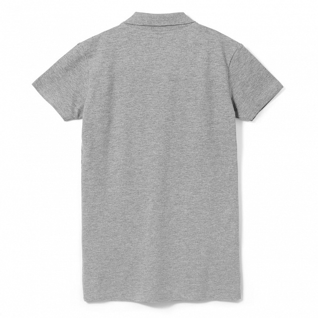 Рубашка поло женская PHOENIX WOMEN, серый меланж с логотипом в Белгороде заказать по выгодной цене в кибермаркете AvroraStore