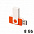 Флеш-карта TWISTA, 8Гб, оранжевый/белый с логотипом в Белгороде заказать по выгодной цене в кибермаркете AvroraStore