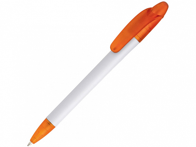 Ручка шариковая Celebrity Эвита, белый/оранжевый с логотипом в Белгороде заказать по выгодной цене в кибермаркете AvroraStore