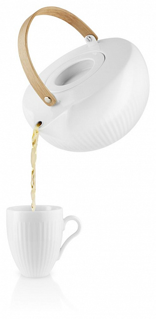 Чайник заварочный Legio Nova, белый с логотипом в Белгороде заказать по выгодной цене в кибермаркете AvroraStore