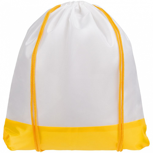 Рюкзак детский Classna, белый с желтым с логотипом в Белгороде заказать по выгодной цене в кибермаркете AvroraStore