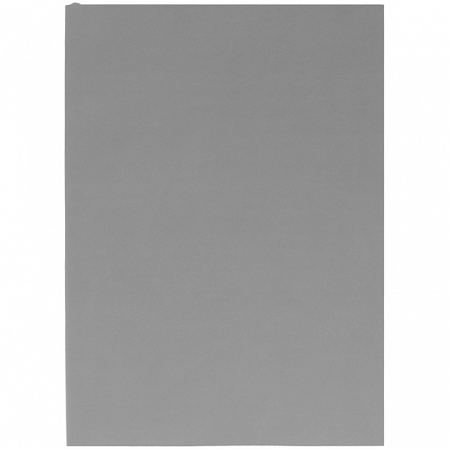 Ежедневник Flat, недатированный, серый с логотипом в Белгороде заказать по выгодной цене в кибермаркете AvroraStore