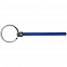 Элемент брелка-конструктора «Хлястик с кольцом и зажимом», синий с логотипом в Белгороде заказать по выгодной цене в кибермаркете AvroraStore