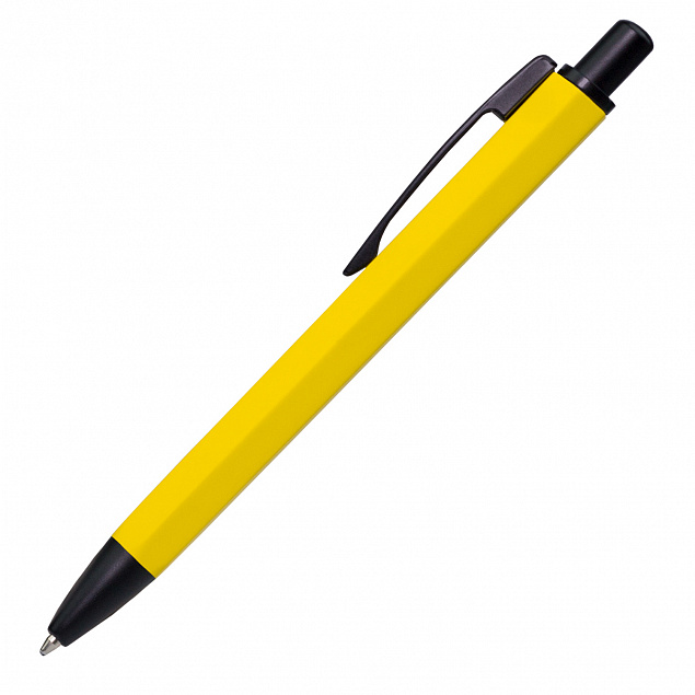 Шариковая ручка Urban, Lemoni, желтая с логотипом в Белгороде заказать по выгодной цене в кибермаркете AvroraStore