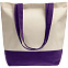 Холщовая сумка Shopaholic, фиолетовая с логотипом в Белгороде заказать по выгодной цене в кибермаркете AvroraStore