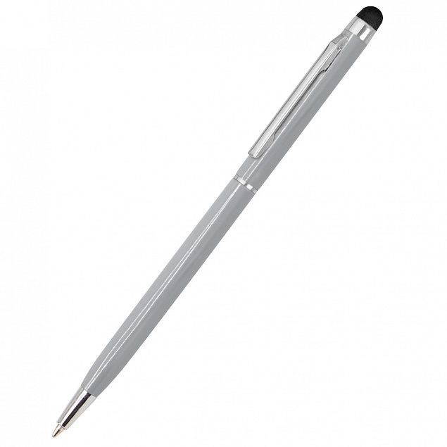 Ручка металлическая Dallas Touch - Серый CC с логотипом в Белгороде заказать по выгодной цене в кибермаркете AvroraStore