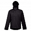 Куртка софтшелл мужская Zagreb, черная с логотипом в Белгороде заказать по выгодной цене в кибермаркете AvroraStore