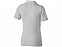 Рубашка поло Markham женская, серый меланж/антрацит с логотипом в Белгороде заказать по выгодной цене в кибермаркете AvroraStore