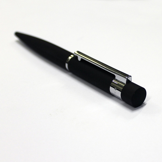 Ручка шариковая Loop Black с логотипом в Белгороде заказать по выгодной цене в кибермаркете AvroraStore