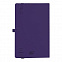 Бизнес-блокнот "Gracy", 130х210 мм, фиолет., кремовая бумага, гибкая обложка, в линейку, на резинке с логотипом в Белгороде заказать по выгодной цене в кибермаркете AvroraStore
