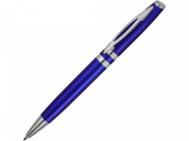 Ручка шариковая Невада, синий металлик с логотипом в Белгороде заказать по выгодной цене в кибермаркете AvroraStore
