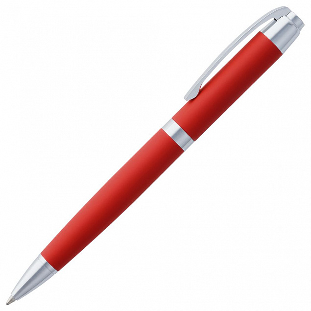 Ручка шариковая Razzo Chrome, красная с логотипом в Белгороде заказать по выгодной цене в кибермаркете AvroraStore