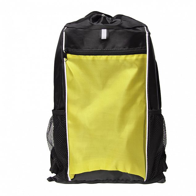 Рюкзак Fab, жёлтый/чёрный, 47 x 27 см, 100% полиэстер 210D с логотипом в Белгороде заказать по выгодной цене в кибермаркете AvroraStore