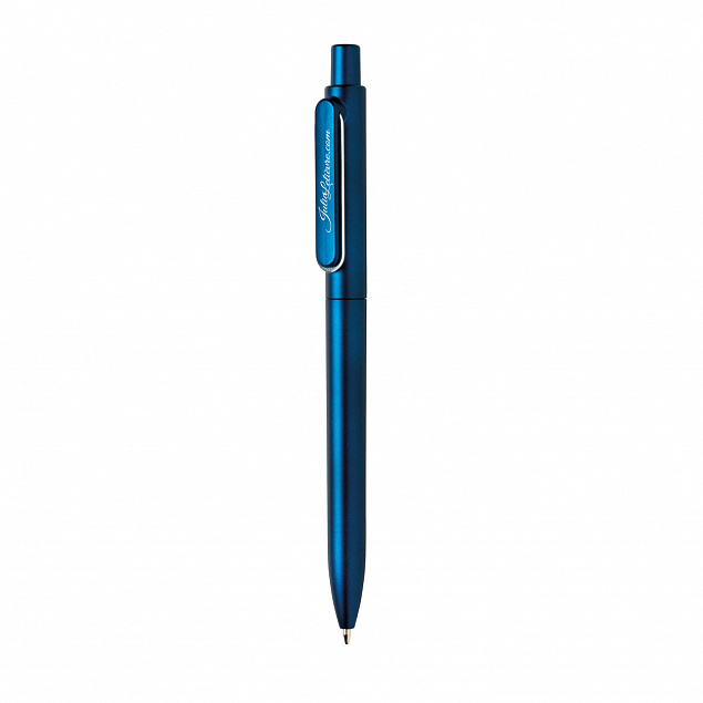 Ручка X6, синий с логотипом в Белгороде заказать по выгодной цене в кибермаркете AvroraStore