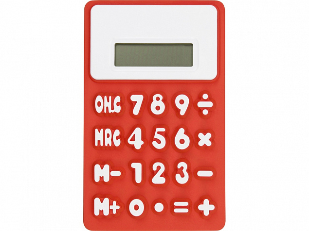 Калькулятор Splitz, красный с логотипом в Белгороде заказать по выгодной цене в кибермаркете AvroraStore