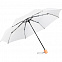 Зонт складной OkoBrella, белый с логотипом в Белгороде заказать по выгодной цене в кибермаркете AvroraStore