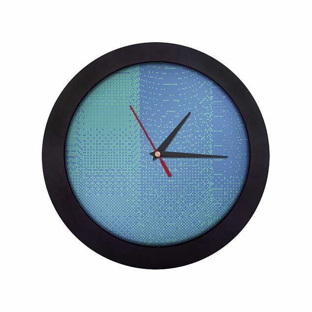 Часы настенные Big Data, черные с логотипом в Белгороде заказать по выгодной цене в кибермаркете AvroraStore