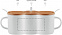 Кружка фарфоровая с ложкой с логотипом в Белгороде заказать по выгодной цене в кибермаркете AvroraStore
