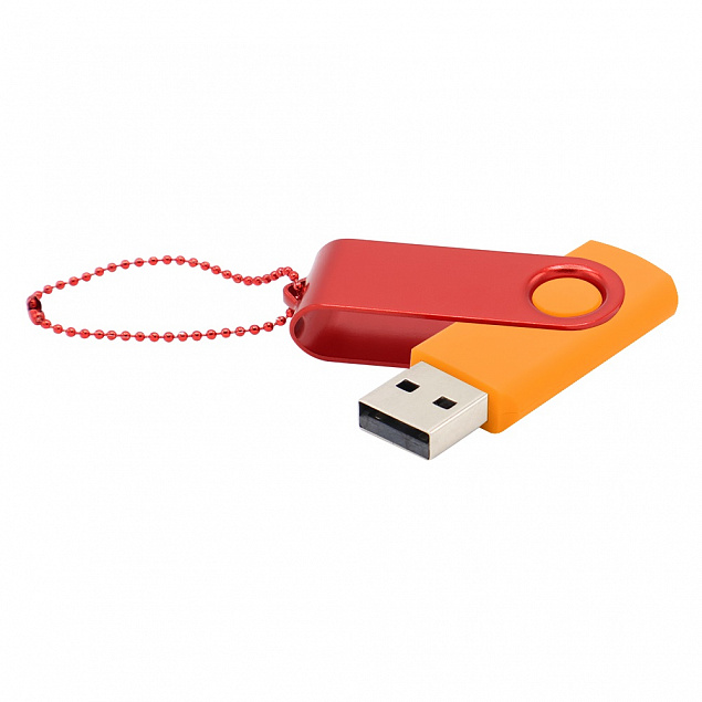 Флешка Designer To Go 2.0 USB 16Gb, оранжевый/красный с логотипом в Белгороде заказать по выгодной цене в кибермаркете AvroraStore