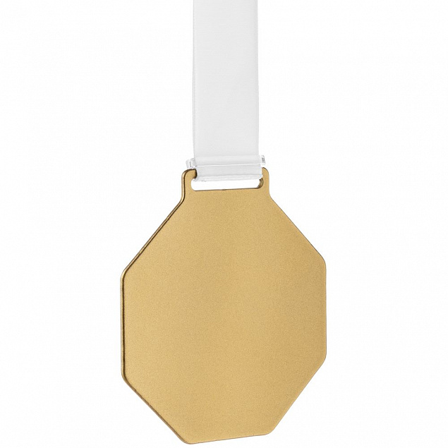 Медаль Steel Octo, золотистая с логотипом в Белгороде заказать по выгодной цене в кибермаркете AvroraStore