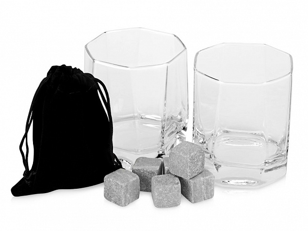 Набор для виски: 2 бокала, 6 камней, мешочек, коробка с логотипом в Белгороде заказать по выгодной цене в кибермаркете AvroraStore